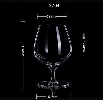 2Pcs Glas Buitenlandse Wijn Whiskey Glas Bar Restaurant Huishoudelijke Cognacglas 2stk 250ML