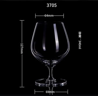 2Pcs Glas Buitenlandse Wijn Whiskey Glas Bar Restaurant Huishoudelijke Cognacglas 2stk 340ML