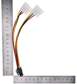2Pcs Graphics Videokaart 4Pin Om 6Pin 6P Naar 4P Transfer Pci-E Draad Pci-E Power Supply Extension kabel Cord