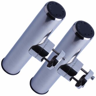 2pcs Grote Klem Hengel Houder Marine Rvs Klem Op Hengel Houder Verstelbare Voor 7/8" -1"