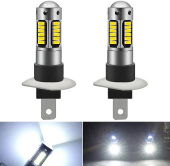 2Pcs H1 H3 LED Bulb Super Bright Car Fog Lights 12V White Day Running Lamp For Honda Civic Accord Crv Fit Jazz City 12V 6000K