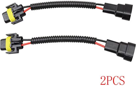2Pcs H11 Male Naar 9006 9005 Vrouwelijke Converteren Pigtail Kabelboom Socket Plug Eadlight Mistlamp Conversie Adapter Connector