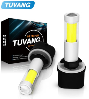 2Pcs H27 Led 881 Led Bulb H27W2 Car Fog Light Front Head Driving Running Lamp Auto 12V H27W/2 H27W LED White 880 H1 H3 Led Bulbs