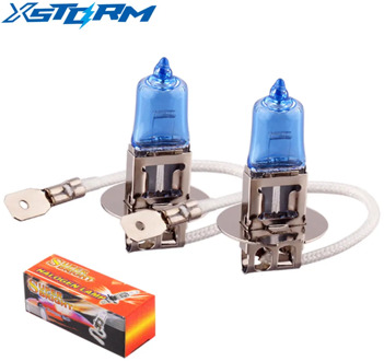 2pcs H3 100W 12V Super Bright White Fog Lights Halogen Bulb High Power Car Headlight Lamp Car Light Source parking auto 55W