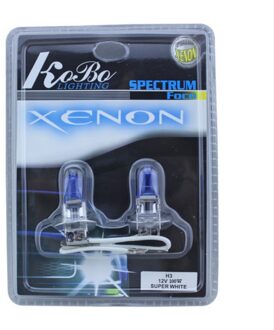 2Pcs H3 12V 100W 5000K Xenon Super Heldere Witte Auto Koplamp Lampen Auto Mistlamp Lamp auto Hoofd Licht Super Wit