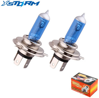 2pcs H4 100W 12V Halogen Bulb H4 Super White Yellow Fog Lights Car Headlights Lamp Car Light Source Car Styling Parking Auto