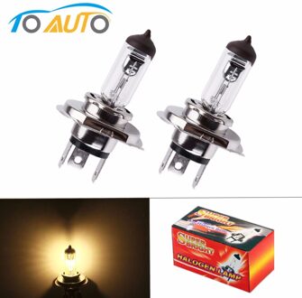 2pcs H4 12V 100 W/90 W 4300K Geel P43t Mist Halogeenlamp licht amp auto styling auto lichtbron
