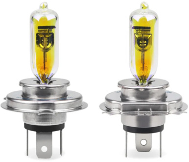 2pcs H4 12V 60/55W P43T Halogen Bulb 2300k Golden Yellow Car HeadLight Quartz Glass h4 60w 55w High Low Beam Halogen