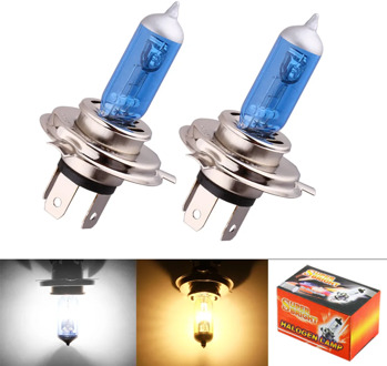 2pcs H4 Super Bright White Fog Halogen Bulb 55W Car Head Lamp Light car styling car light source parking Yellow Amber DRL