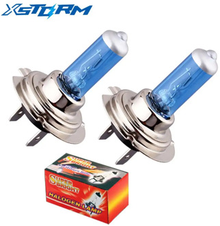2pcs H7 100W 12V Super Bright White Fog Lights Halogen Bulb High Power Car Headlights Lamp Car Light Source parking