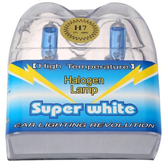 2pcs H7 12V 100W Halogen Car Light Source Bulbs 6000K H7 Super White Headlights Auto Lamp Parking Cars