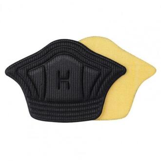 2Pcs Hak Kussen Pads Zelfklevende Pijnbestrijding Dikke Anti-Slijtage Hak Protector Stickers Voor Hoge Hakken zwart Thick stijl