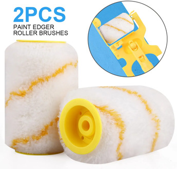 2pcs Handheld Paint Edger Roller Brush Paint Edging Tool For Home Door Ceiling Trimming Brush Multi-Function Paint Brushing Tool