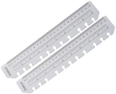 2Pcs Heersers A4 A5 A6 B5 Planner Voor Spiraal Notebook Gereedschappen School & Educational Supplies Geschikt Voor Notebook Organizer zoals getoond (B5)