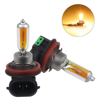 2pcs High Power 55w Car Headlights Halogen Bulb H11 55W 12V 2300K Gold Yellow Halogen Fog Lights h11 55w Car Light Source