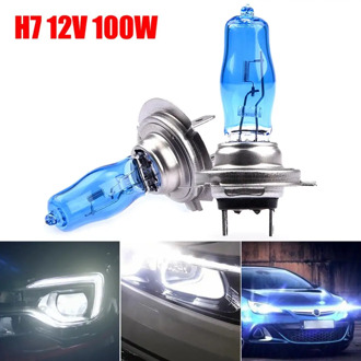 2Pcs HOD H7 100W High Quality Bulb Auto Car Headlights Sun Light/Ultra-white Light 4500K Fog Auto Car Headlights Car Accessories