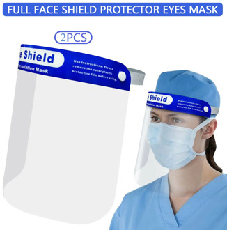 2Pcs Hot Sale Novelty Safety Kitchen Cooking Anti-Oil Splash Clear Face Cover Mask Protector Kitchen Accessories