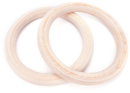 2PCS Houten Oefening Fitness Gymnastiek Ringen Gym Oefening Pull Ups Spier Ups 28cm