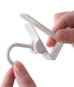 2Pcs Huishoudelijke Deur Haak Voor Keukenkast Nail-Gratis Deur Terug Soort Plastic Deur Haak Draaibare Haak