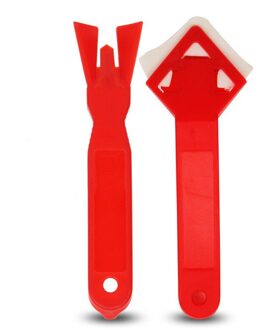 2Pcs Huishoudelijke Draagbare Negatieve Hoek Schraper Glas Plastic Schop Blade Verwijdering Van Resterende Rubber Schoonmaken Accessoires