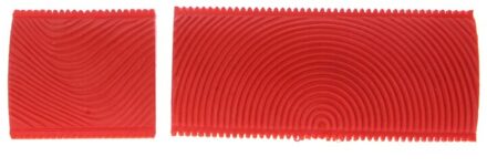2Pcs Imitatie Houtnerf Verf Roller Borstel Muur Textuur Art Schilderen Tool Set