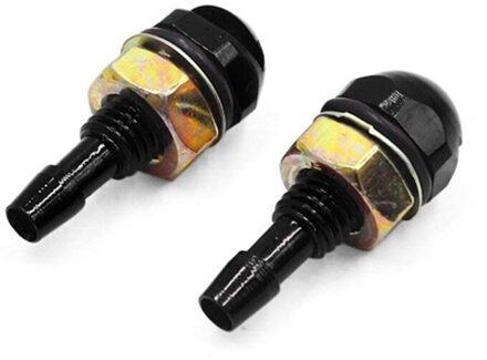 2PCS Injectie Hood Bonnet Auto Voorruit Mini Automatische Sproeikop Wisser Ogen Wasmachine waaiervormige Accessoires Aluminiumlegering Zwart