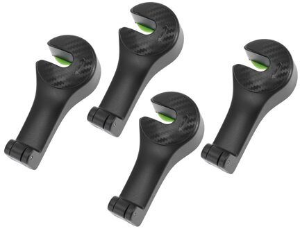 2Pcs Innovatieve Autostoel Terug Verborgen Multifunctionele Haak Mobiele Telefoon Beugel Opvouwbare Telefoon Houder Beugel Voertuig Haak (Zwart)