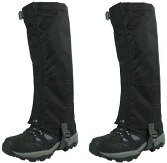 2Pcs Klimmen Ademende Sneeuw Slobkousen Skiën Waterdicht Wandelen Outdoor Draagbare Bergbeklimmen Verstelbare Schoenen Cover Desert zwart