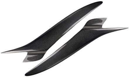 2Pcs Koolstofvezel Auto Koplamp Wenkbrauw Trim Ooglid Sticker Decal Cover Protector Voor Mazda RX8 2004 2005 2006 2007