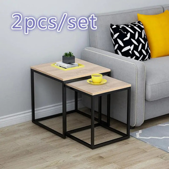 2pcs Large And Small Coffee Table Minimalist Modern Style Household Furniture Set for Living Room Easy Assembly Center Table HWC