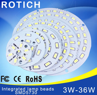 2pcs led pcb SMD5730 3w 7w 14w 12w 18w 24w 36w integrated pcb Transformation board White/ Warm White Light Source For LED Bulb