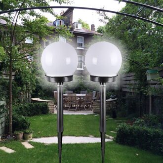 2pcs Led Solar Power Outdoor Garden Path Yard Ball Light Lamp Lawn Road Patio Garden Courtyard Lawn Road Ground Light