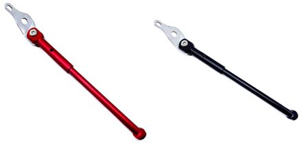 2Pcs Legering Fiets Kickstand 16-Inch 349 Parking Stand Voor Brompton Snoeken 3 Zestig Trifold Achteras Kick stand, black & Red