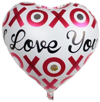 2PCS Liefde Hart Folie Ballonnen I Love You Ballonnen Letters Bruiloft Globos Valentijnsdag Ballonnen Decoratie