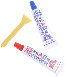 2pcs Liquid AB Glue 302 Metal Wood Fabric Rubber Leather Plastic UV Adhesive Universal Cyanoacrylate Epoxy Glue Strong Super