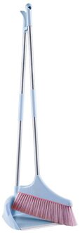 2Pcs Lobby Keuken Woonkamer Afneembare Bezem Stoffer Huishoudelijke Schoonmaakmiddelen Gereedschappen Blauw