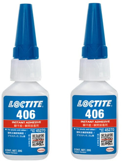 2pcs loctite 20g 406 glue Instant adhesive universal type sticky plastic, rubber quick-drying glue