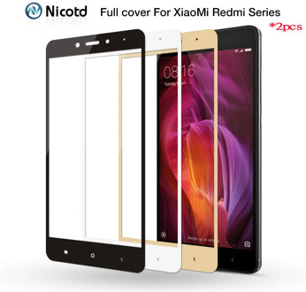 2pcs/lot HD Colorfull Full Cover Tempered Glass For Xiaomi Redmi 4 Pro 4A 4X 3S Screen Protector For Redmi Note 5A Prime 3 4 5