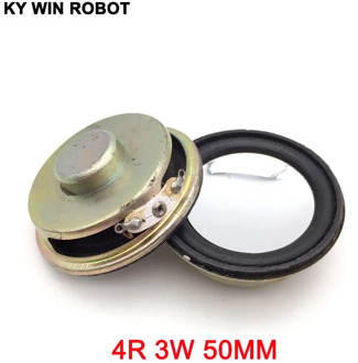 2PCS/Lot High Quality Speaker Horn 3W 4R Diameter 5CM 50mm Mini Amplifier Rubber Gasket Loudspeaker Trumpet Thickness 20MM