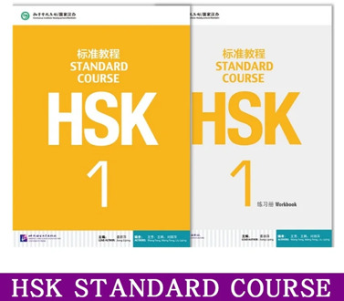 2PCS/LOT Learning Chinese Students Textbook and Workbook: Standard Course HSK 1