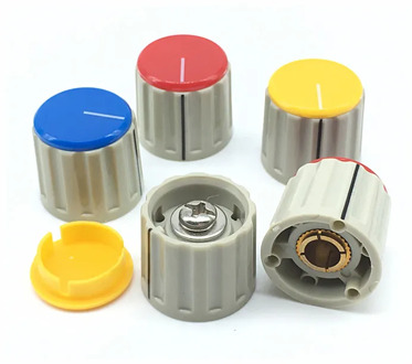 2pcs/lot Potentiometer Knobs 21*14.5MM 110E Flip Lock Screw Potentiometer Cap 6.4MM