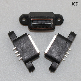 2PCS/lot Waterproof USB 2.0 charging data tail plug-in USB built-in interface Port Connector Plug Jack Socket
