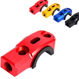 2Pcs M8x1.25 Cnc Roterende Bar Klem Spiegel Mounts Voor Motorfiets Scooter Atv Utv M8x1.25 Draaiende Bar Klem Spiegel Mount rood