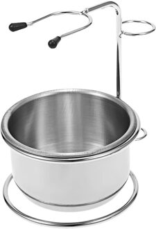 2Pcs Mannen Scheren Set Droog Of Nat Scheren Cup + Scheren Houder Mannelijke Baard Scheren Zeep Kom Scheren stand Voor Mannelijke