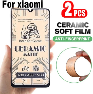 2PCS Matte Soft Ceramic Tempered Glass for Xiaomi Mi 9 SE 9T Redmi Note 8 9s 8T Poco X3 NFC Note8 Protective Screen Protector