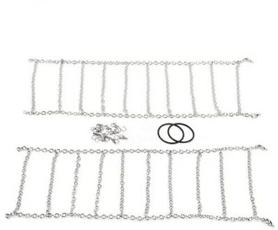 2Pcs Metal 120Mm 1.9Inch Banden Sneeuwketting Voor 1/10 Rc Rock Crawler Traxxas TRX-4 TRX4 Axiale SCX10 90046