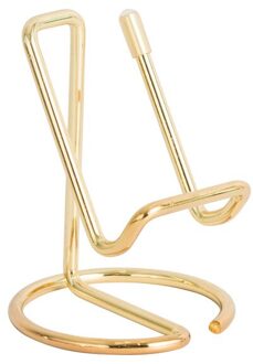 2pcs Mobile Phone Holder Stand Rose Gold Metal Tablet Desk Holders & Stands for iPhone X/8/7/6 Plus Samsung Phone/ipad goud