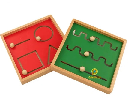 (2pcs) Montessori Practical Materials Preliminary Exercises Writing Preparation Tools Preschool Early Educational Toys for Kids