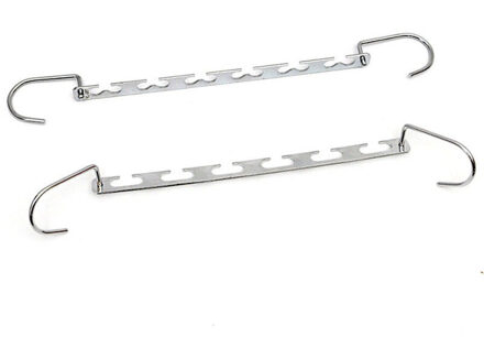 2pcs Multifunctionele Kleding Kast Haak Rekken Wasgoed Organisatie Droogrekken Garderobe Space Saver Saving Metalen Magic Hangers