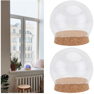 2Pcs Multipurpose Glas Cover Bewaard Bloem Display Container